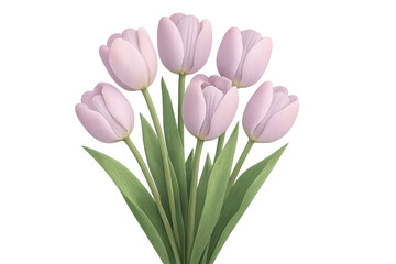 Fototapeta premium Pink tulip bouquet celebrating spring and nature