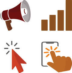 Set of vector sale labels isolated on transparent background