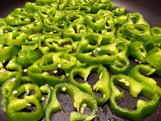 fresh green peppers