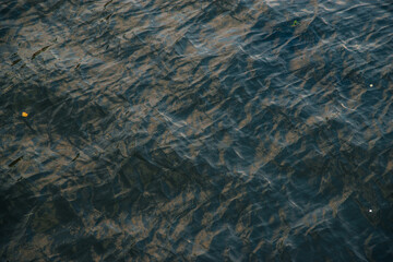 blue water background of ripples
