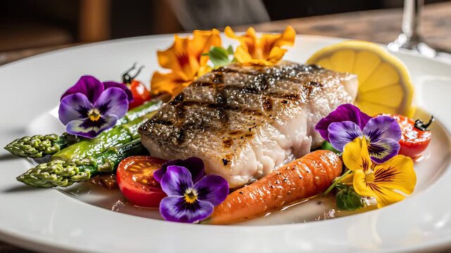 Fresh fish fillet served with vegetables and lemon on multiple plates, highlighting various healthy eating options while emphasizing the importance of incorporating seafood into a balanced diet.