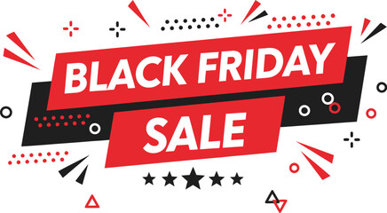 Obraz premium Black friday sale banner design with decoration