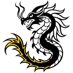 Stylized dragon artwork