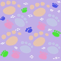 seamless pattern with clouds and sun