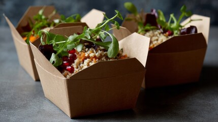 Earthy vegan bento boxes, quinoa medley for mindful autumn equinox picnic, celebrating World Vegetarian Day with vibrant zest