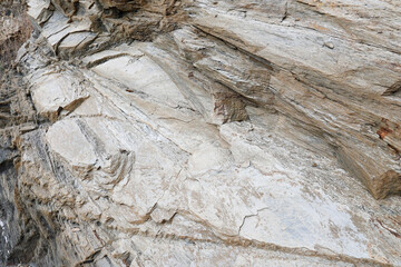 Minerals and slate on Mountain walls of The Coast of Villaricos