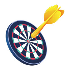 darts on target