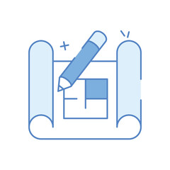Architecural Plan vector icon
