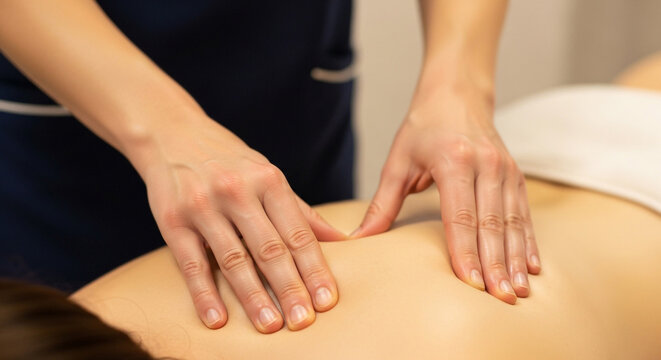 Experience soothing relief with a professional back massage, promoting wellness and relaxation for a rejuvenated and stress-free lifestyle now - Powered by Adobe