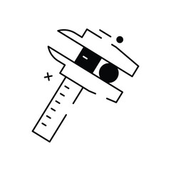 Vernier Caliper vector icon