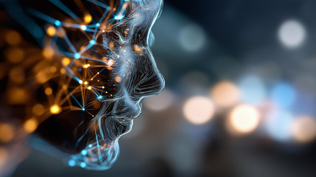 Artificial intelligence in document analysis faceless visualization defocused machine learning algorithms background extracting data from documents AI processing concept