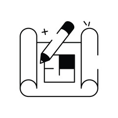 Architecural Plan vector icon
