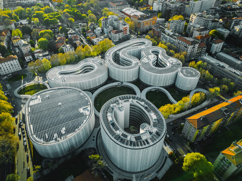 University Campus Seen From Above in Milan City
