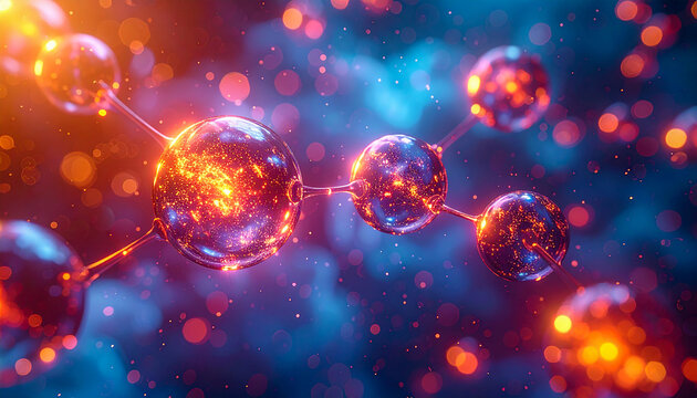 This bright, colorful abstract space background with glowing purple and blue stars is a perfect dark vector design illustration for a holiday party night backdrop - Powered by Adobe