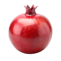 pomegranates isolated on transparent white background full depth of field clipping path 