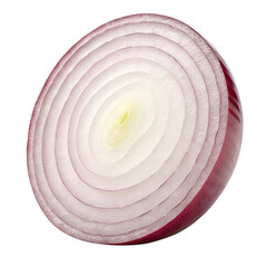 onions isolated on transparent white background full depth of field clipping path 