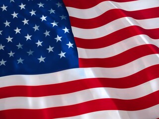 Celebrate American pride with a vibrant, waving United States flag for patriotic holidays and events, embodying freedom and unity