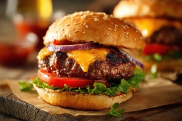 Savoring Homemade Burgers for an American Memorial Day Picnic Celebration