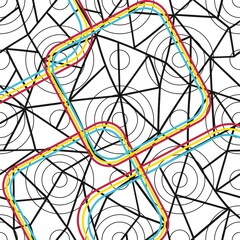 abstract geometric seamless pattern vector