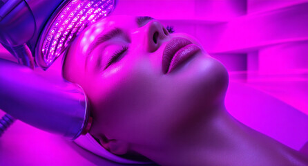 Professional facial skincare and mesotherapy treatment — beauty, rejuvenation and cosmetic care concept in modern aesthetic clinic.