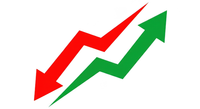 Arrow isolated on transparent background