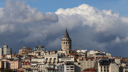 Galata Tower above Istambul cruise port
