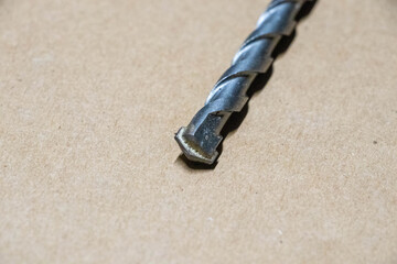 Close up photo of a HSS drill bit