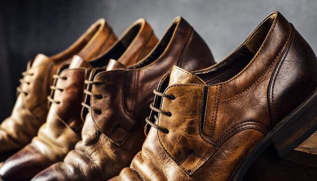 Elegant leather shoes for the stylish gentleman