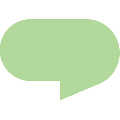 Pale Green Speech Bubble Icon With Transparent Background Represents Communication Conversation And Ideas