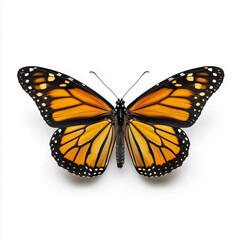 Obraz premium Monarch butterfly with wings fully spread.