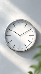 Timekeeping in education: school hallway clock capturing the passage of time