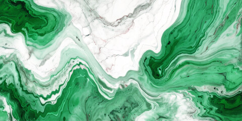 Green Marble Fluid Texture Abstract Background with Natural Stone Pattern, Swirling Mineral Layers, Elegant Emerald Agate Surface for Luxury Interior Design, Print Decor, Wallpaper, and Modern Graphic