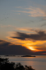 sunset in Colonia, Uruguay, South America