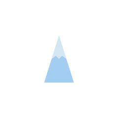 Minimalist Stylized Mountain Shape Illustration