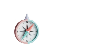 Compass isolated on transparent background