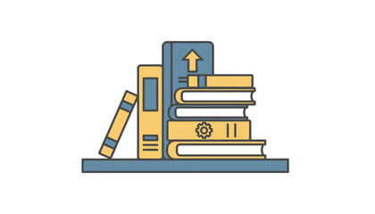 A stack of books and industry journals on a desk symbolizing the importance of staying informed about industry trends and advancements.