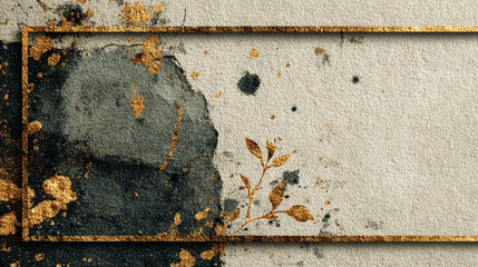 Marco gráfico texturizado con espacio para texto. 