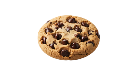 A delightful chocolate chip cookie, fresh from the oven, with a sprinkle of pure vanilla extract inside.