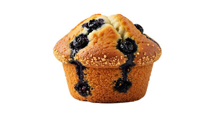 Enjoy a blueberry muffin, filled with sweetness. The muffin is baked to perfection and offers a delightful treat.