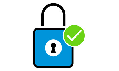security lock icon logo illustration
