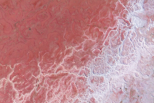 Abstract red saline landscape in La Puna vista