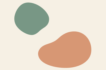 Minimalist Abstract Organic Shapes Background, Neutral Earth Tones Scandi Aesthetic