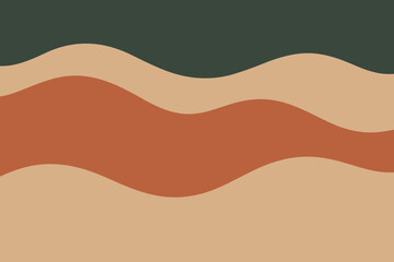 Organic Abstract Earth Tones Background Design, Minimal Wavy Aesthetic Banner