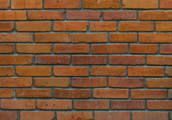 Red Brick Wall as Minimalist Urban Background