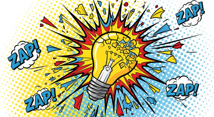 hand drawn light bulb idea