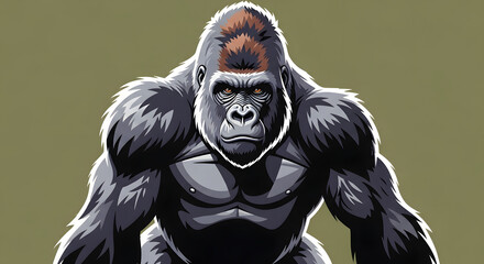 gorilla illustration