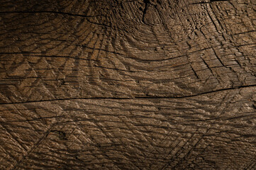 Texture of Old Wooden Board Close-Up as Natural Wood Background
