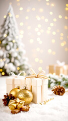 Fototapeta premium Weihnachtsgeschenke, Textfreiraum