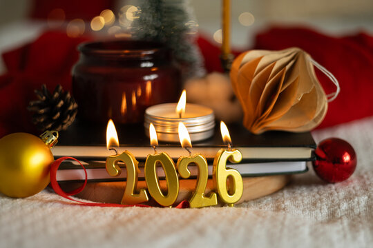 Candlelit 2026 New Year's Eve Celebration Setup