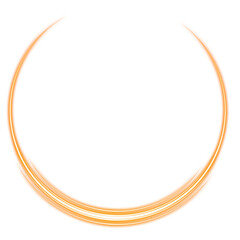Obraz premium Orange glowing ring on transparent background 